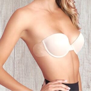 NEW FASHION FORMS Backless Strapless Reusable Underwire Bra Size DD